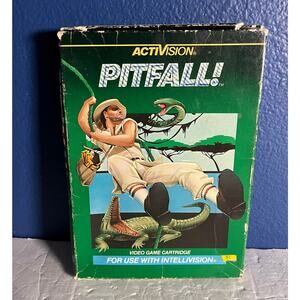 Pitfall! by Activision for Intellivision - Vintage Video Game Cartridge (1982)